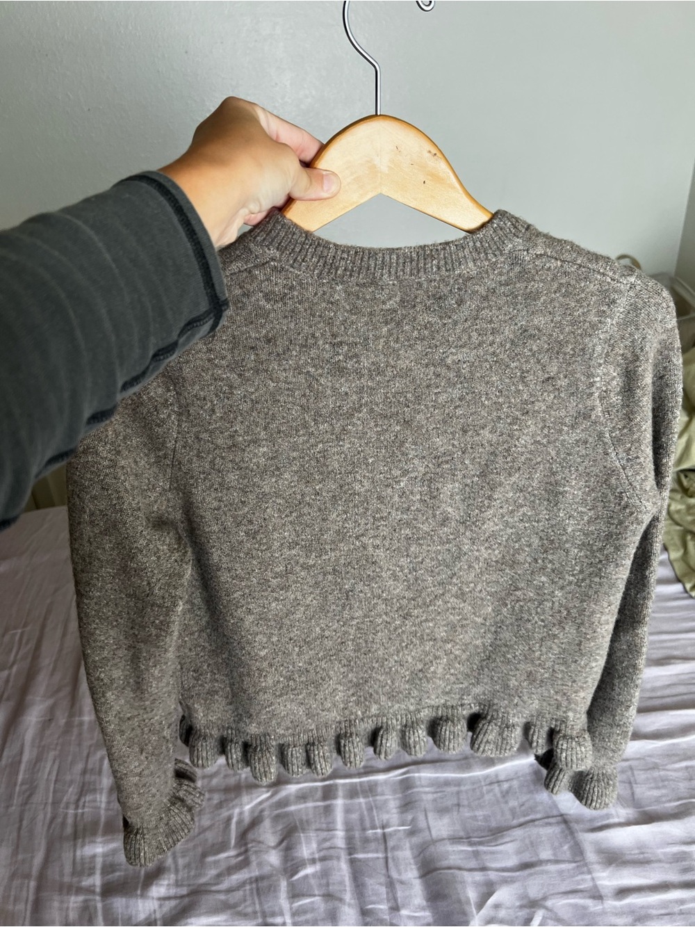Zara Taupe Knit Cardigan - Picture 7 of 9